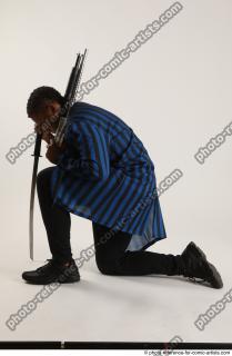 03 GARSON KNEELING POSE WITH KATANA AND SHOTGUN